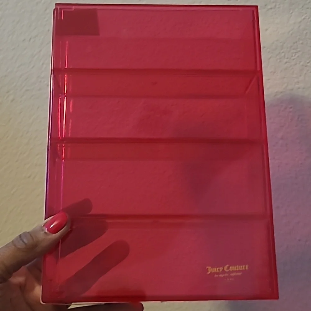 Juicy Couture Pink Acrylic Storage Organizer